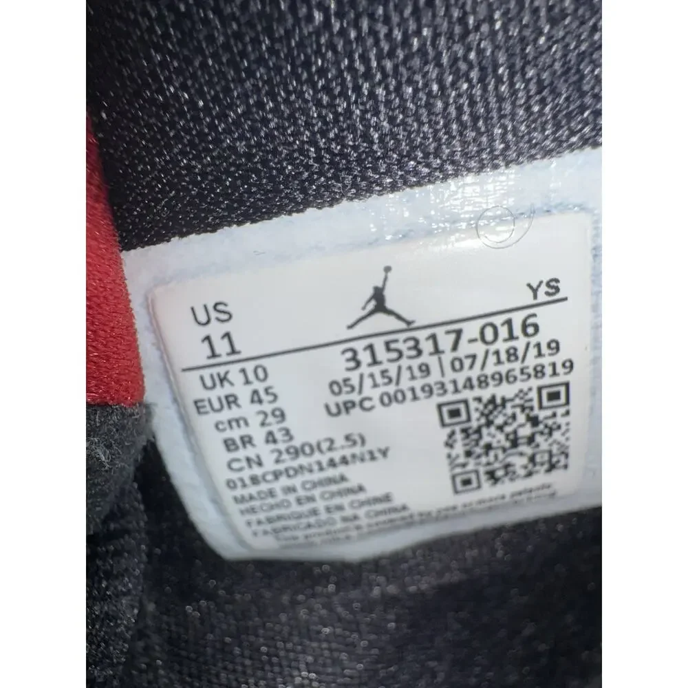 Nike Air Jordan B’Loyal White Black Varsity Red Men’s Size 11 315317-016